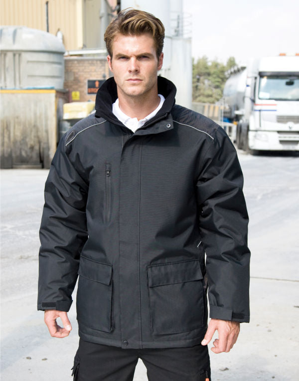 Work-Guard by Result Vostex Long Coat - Black