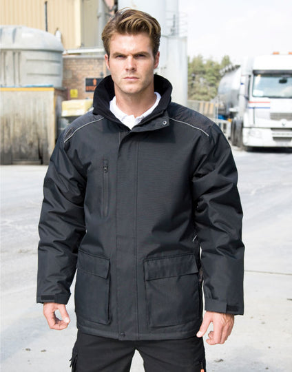 Work-Guard by Result Vostex Long Coat - Black