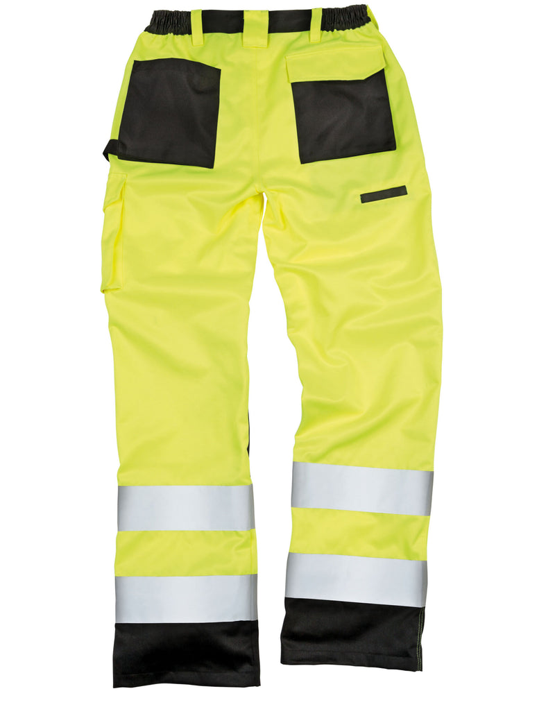 Result Safeguard Safety Cargo Trousers - Hi-Vis Yellow