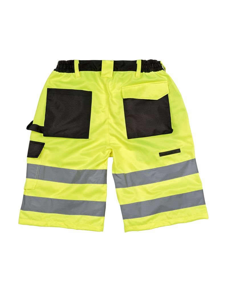 Result Safeguard Safety Cargo Shorts - Fluro Yellow