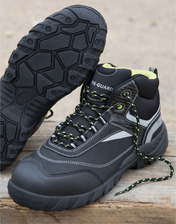 Work-Guard by Result Blackwatch Safety Boot - Black/Silver