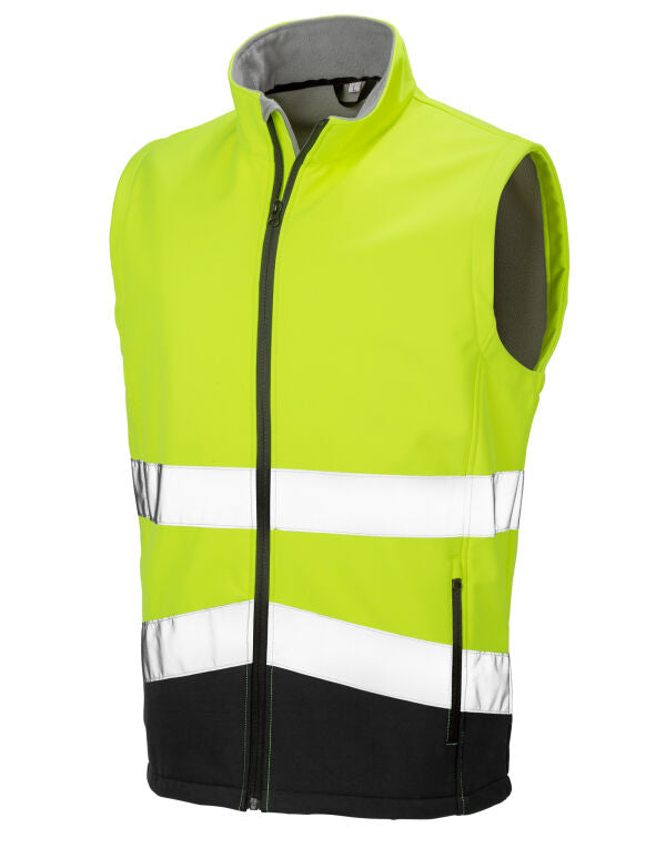 Result Safeguard Printable Safety Softshell Gilet