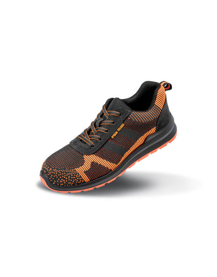 Work-Guard by Result Unisex Hardy Safety Trainer - Black/Orange