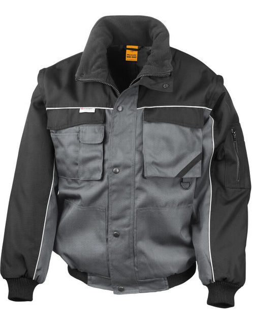 Work-Guard by Result Zip Sleeve Heavy Duty Jacket