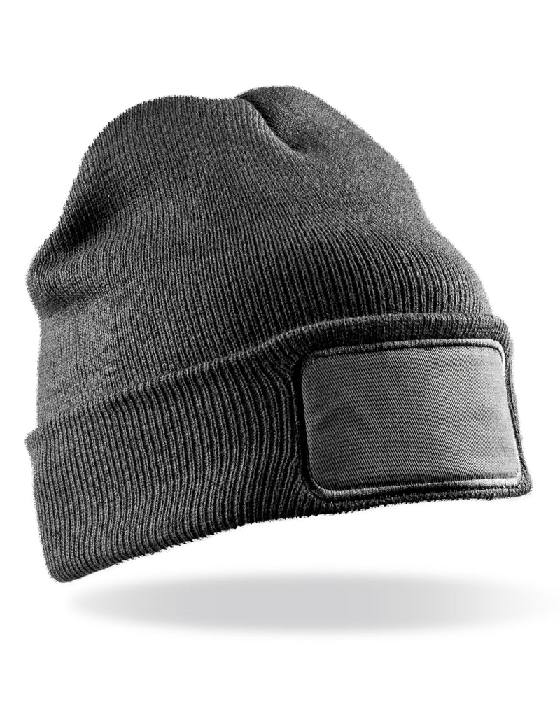 Result Winter Essentials Double Knit Printers Beanie - Grey