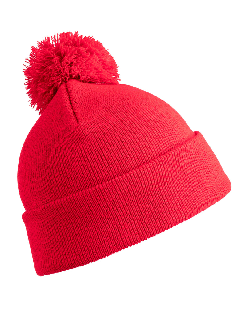 Result Winter Essentials Pom Pom Beanie - Red