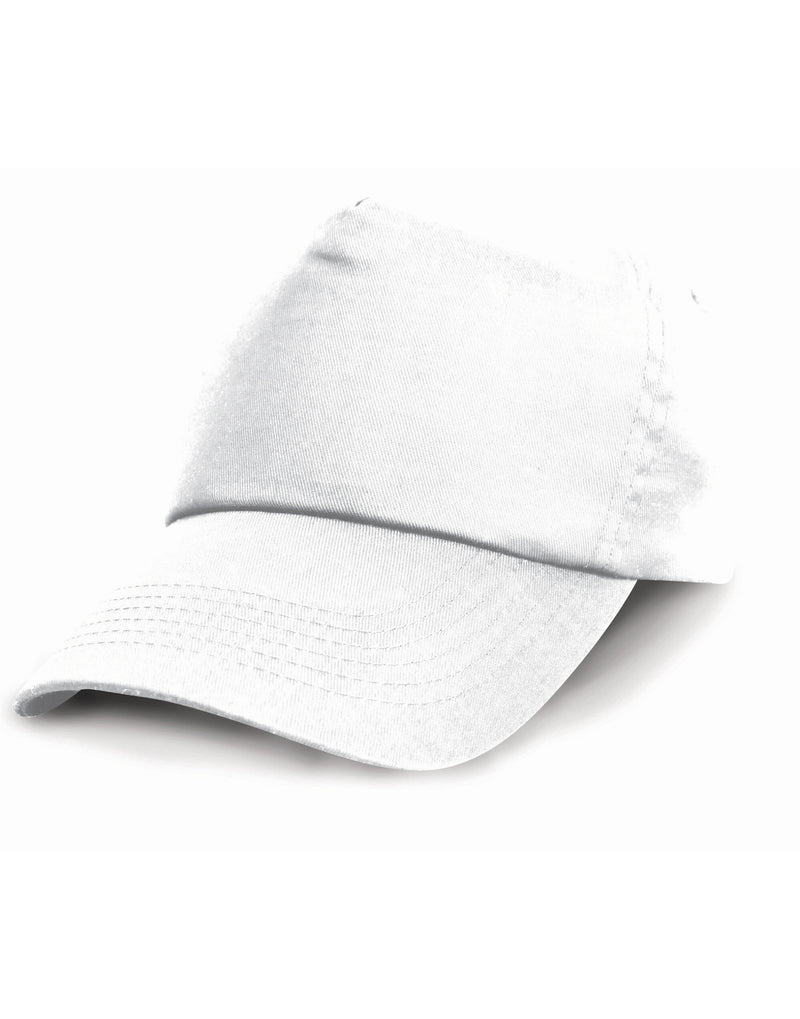Result Headwear Cotton Cap - White