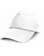Result Headwear Cotton Cap - White