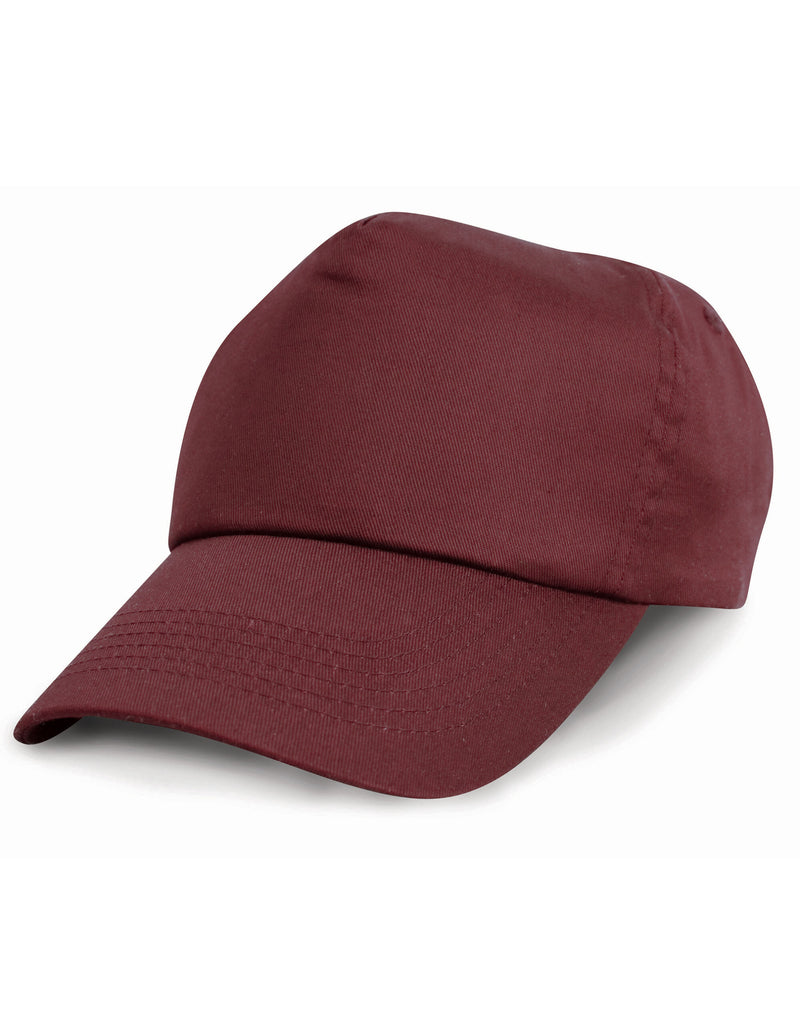 Result Headwear Cotton Cap - Burgundy