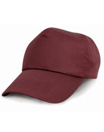 Result Headwear Cotton Cap - Burgundy