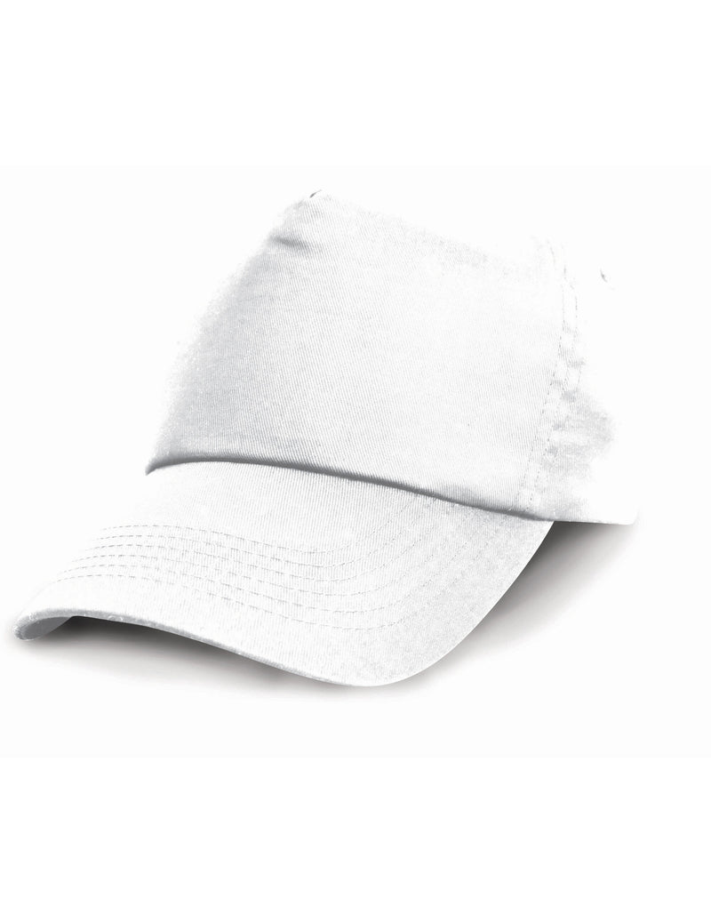 Result Headwear Children'S Cotton Cap - White