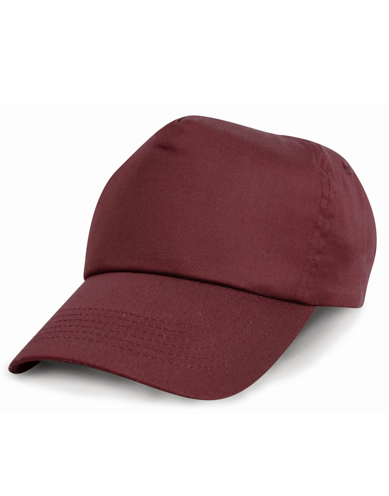 Result Headwear Children'S Cotton Cap - Burgundy