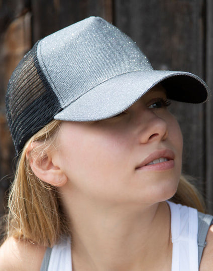 Result Headwear New York Sparkle Cap - Black