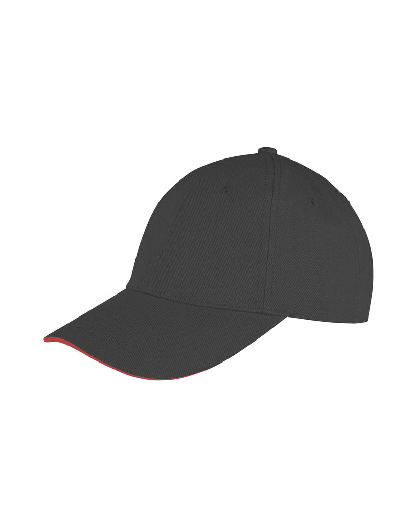Result Core Memphis Brushed Cotton Low Profile Sandwich Peak Cap
