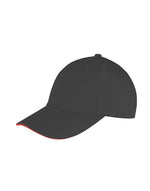 Result Core Memphis Brushed Cotton Low Profile Sandwich Peak Cap