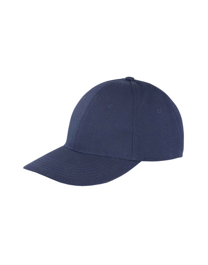 Result Core Memphis Brushed Cotton Low Profile Sandwich Peak Cap - Navy/White