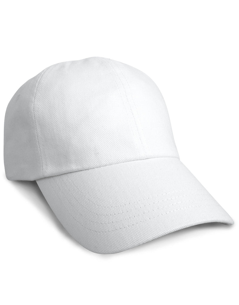 Result Headwear Cotton Drill Pro-Style Cap - White