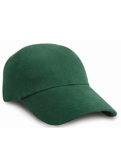 Result Headwear Low Profile Brushed Cotton Cap - Forest Green