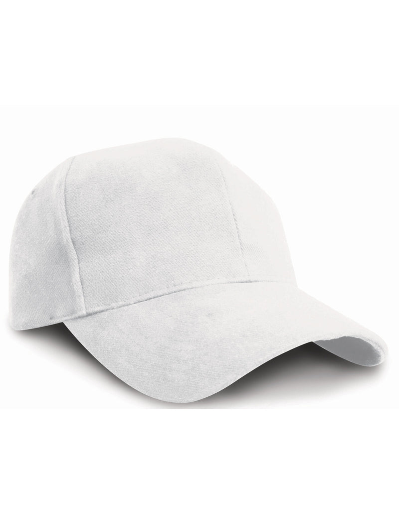 Result Headwear Pro-Style Brushed Cotton Cap - White