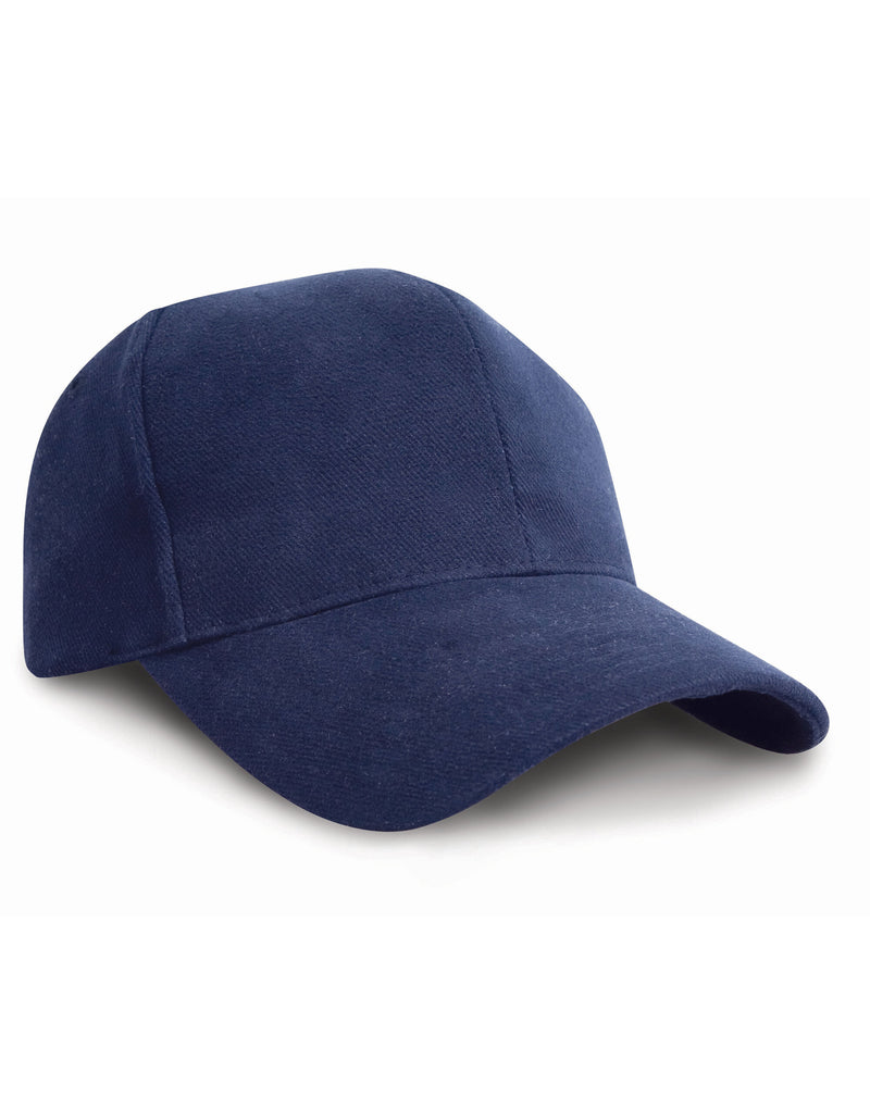 Result Headwear Pro-Style Brushed Cotton Cap - Navy