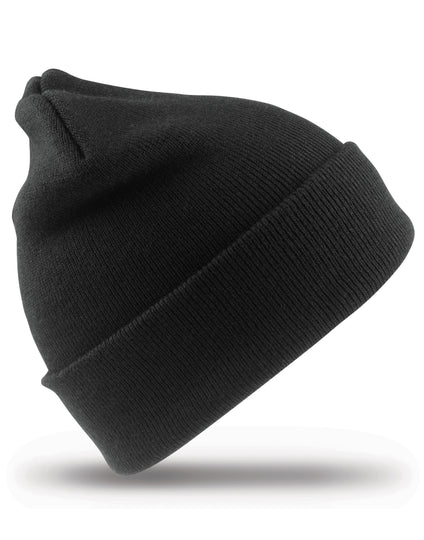 Result Winter Essentials Junior Woolly Ski Hat - Black