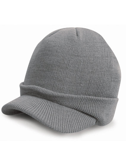 Result Winter Essentials Esco Army Knitted Hat - Cool Grey