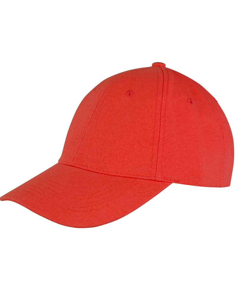 Result Core Memphis 6 Panel Brushed Cotton Low Profile Cap - Red