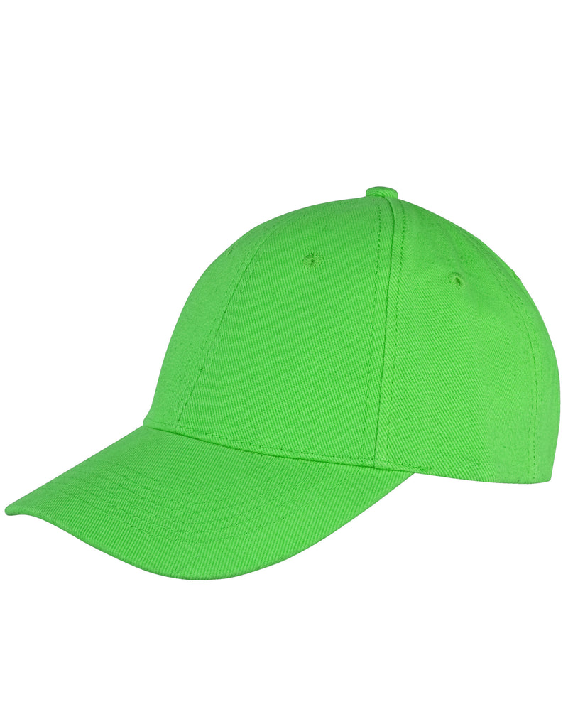 Result Core Memphis 6 Panel Brushed Cotton Low Profile Cap - Lime