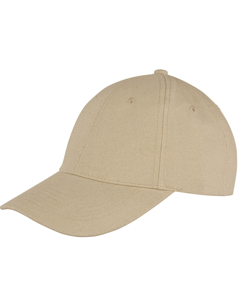 Result Core Memphis 6 Panel Brushed Cotton Low Profile Cap - Khaki