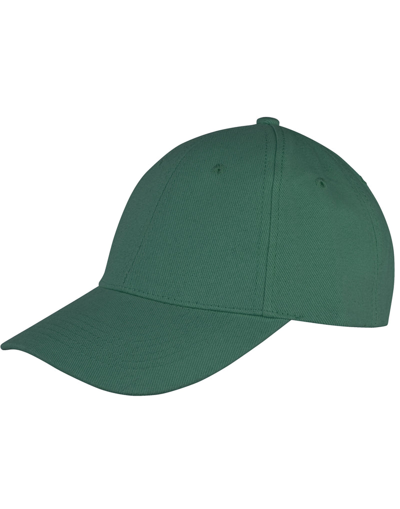Result Core Memphis 6 Panel Brushed Cotton Low Profile Cap - Bottle Green