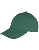 Result Core Memphis 6 Panel Brushed Cotton Low Profile Cap - Bottle Green