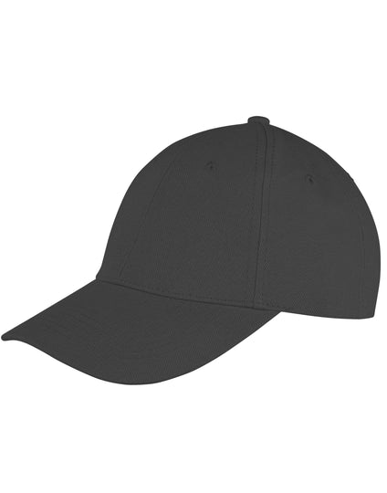 Result Core Memphis 6 Panel Brushed Cotton Low Profile Cap - Black