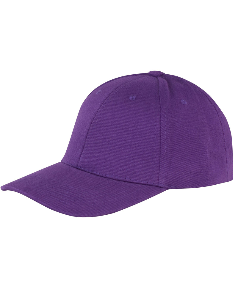 Result Core Memphis 6 Panel Brushed Cotton Low Profile Cap - Purple