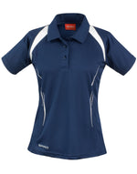 Spiro Ladies'  Team Spirit Polo Shirt - Navy/White