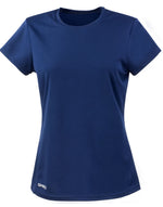 Spiro Ladies' Quick Dry Short Sleeve T-Shirt - Navy