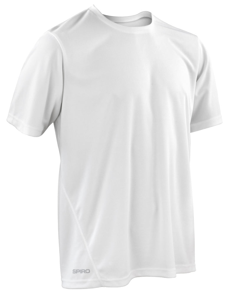 Spiro Men'S Quick Dry Short Sleeve T-Shirt - White