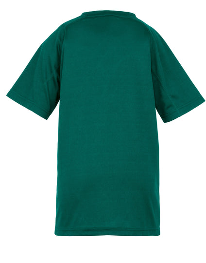 Spiro Impact Junior Performance Aircool Tee - Bottle Green
