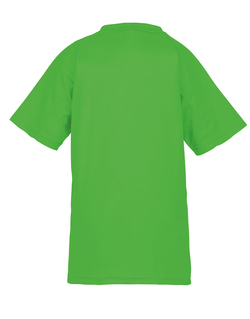 Spiro Impact Junior Performance Aircool Tee - Floro Green