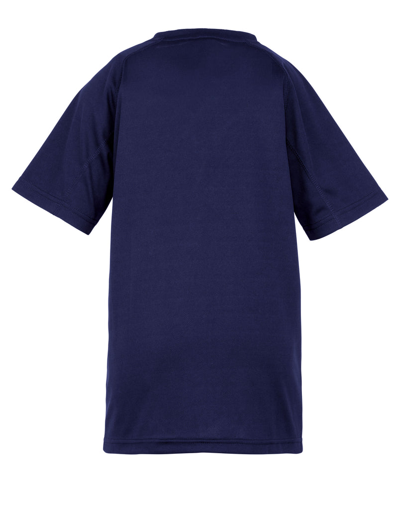 Spiro Impact Junior Performance Aircool Tee - Navy