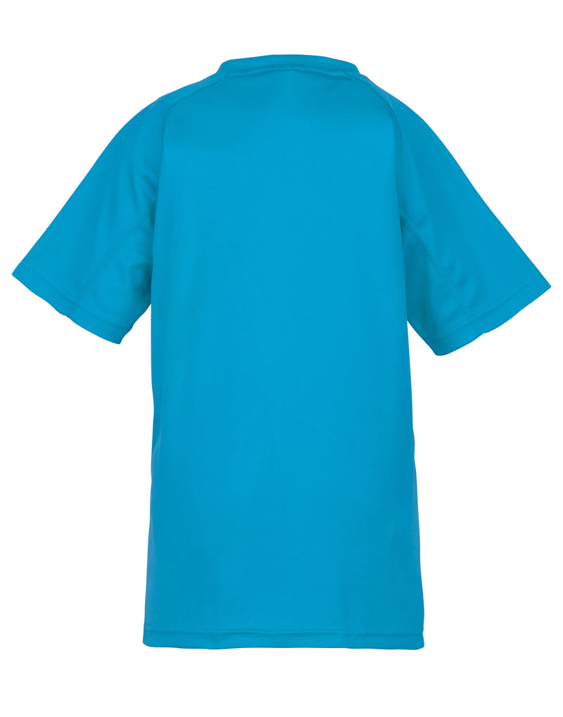 Spiro Impact Junior Performance Aircool Tee - Ocean Blue