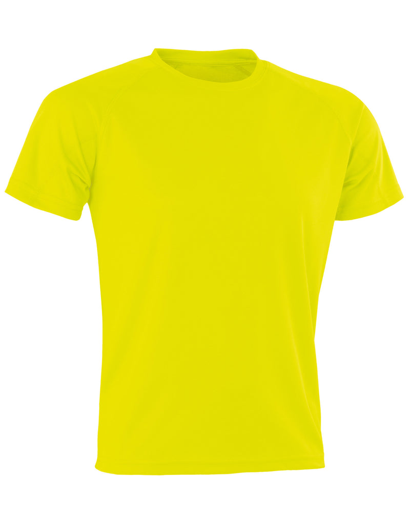 Spiro Impact Aircool Tee - Fluro Yellow