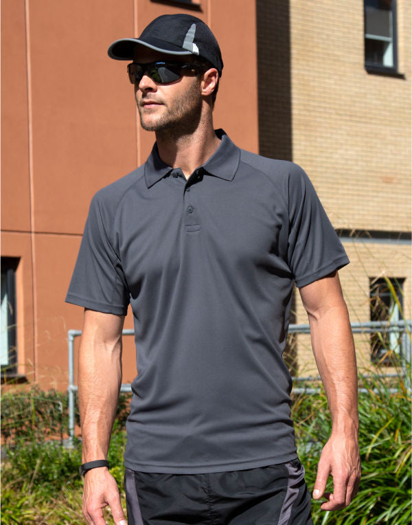 Spiro Impact Performance Air Cool Polo - Black