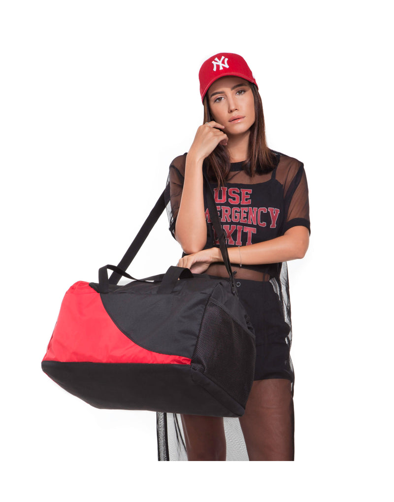 Shugon Naxos 43 Litre Holdall - Black/Red