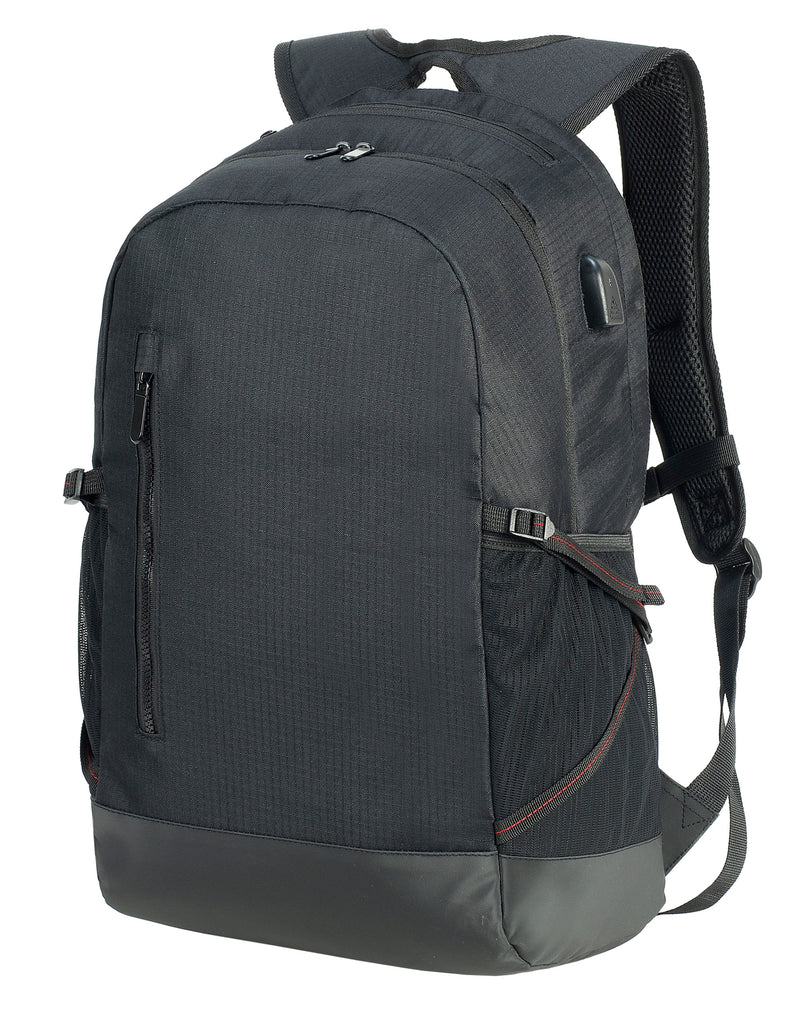 Shugon Leipzig Laptop Backpack - Black/Black