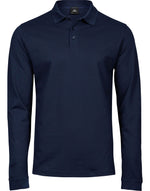 Tee Jays Men's Luxury Long Sleeve Stretch Polo - thumbnail 3