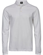Tee Jays Men's Luxury Long Sleeve Stretch Polo - thumbnail 6