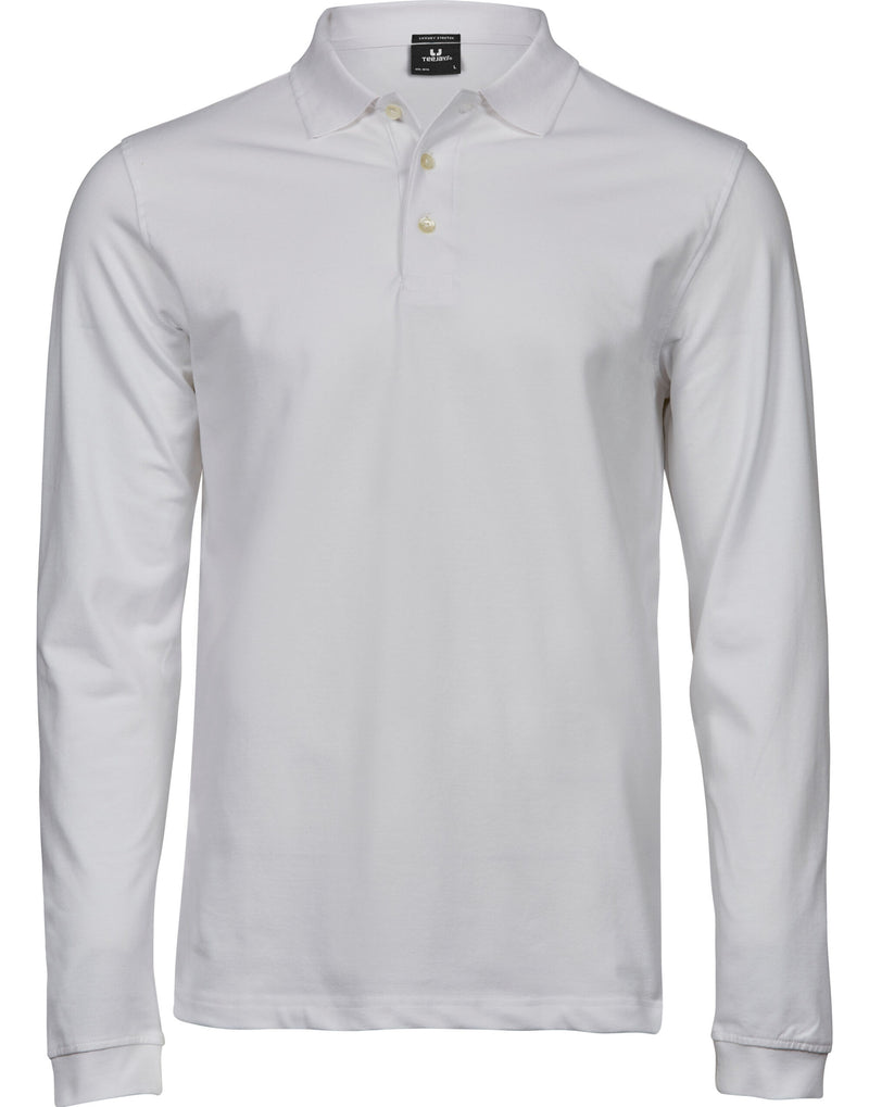 Tee Jays Men's Luxury Long Sleeve Stretch Polo