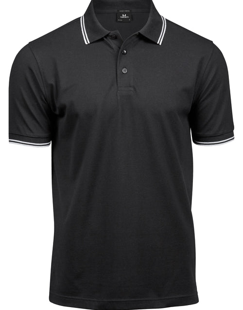 Tee Jays Men's Luxury Stripe Stretch Polo