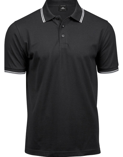 Tee Jays Men's Luxury Stripe Stretch Polo