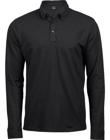 Tee Jays Men's Fashion Long Sleeve Luxury Stretch Polo